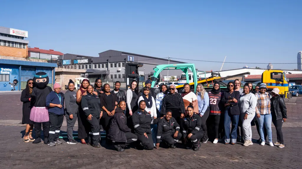 Masslift Africa staff and technicians photographed together at the Wynberg depot